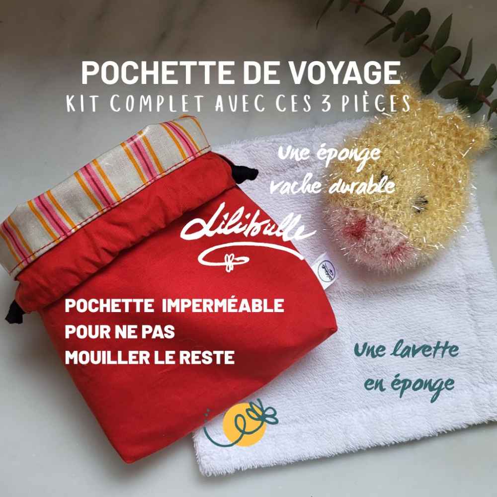 KIT de voyage rouge